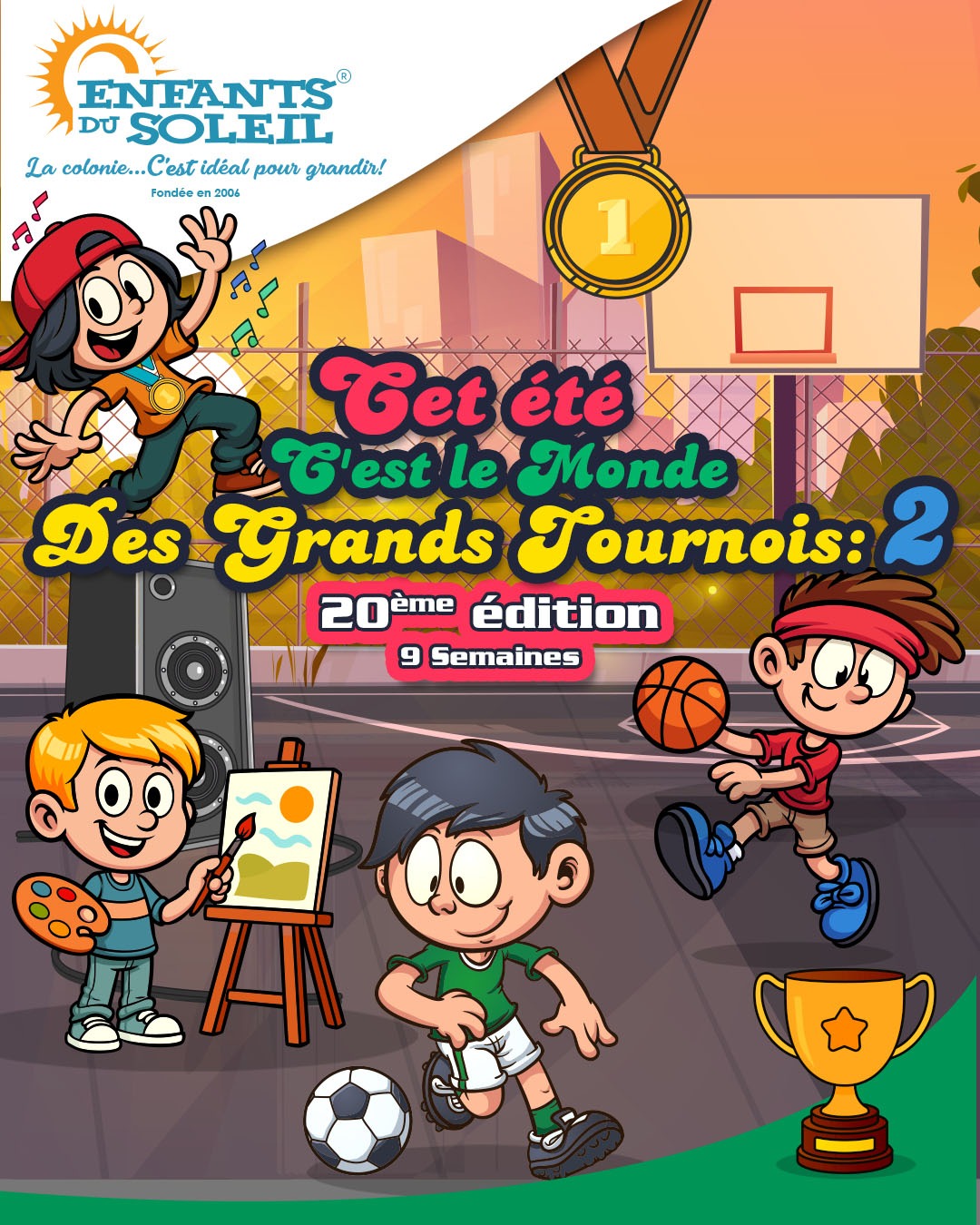 Colonie de vacances 2026, Enfants du Soleil